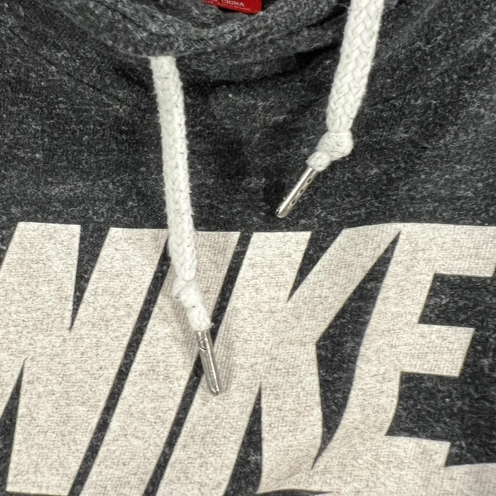 Nike Hoodie Womens Small‎ Gray Just Do It Logo Pullover Sweatshirt 823701-010